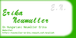 erika neumuller business card
